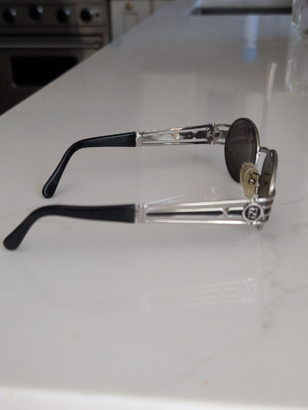 Fendi Vintage FS 148 Palladium Ebony 135 Sunglasses - Picture 4 of 10